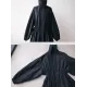 Solid Color Loose Elastic Waist Long Outwear Solid Color Loose Elastic Waist Long Outwear