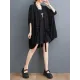 Drawstring Solid Color Half Sleeves Irregular Clipping V-Neck Outerwear Drawstring Solid Color Half Sleeves Irregular Clipping V-Neck Outerwear