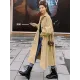 Casual Lose Tied Buttoned High-Waist Notched Collar Long Bishop Sleeves Trench Coat Casual Lose Tied Buttoned High-Waist Notched Collar Long Bishop Sleeves Trench Coat