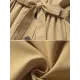 Casual Lose Tied Buttoned High-Waist Notched Collar Long Bishop Sleeves Trench Coat Casual Lose Tied Buttoned High-Waist Notched Collar Long Bishop Sleeves Trench Coat
