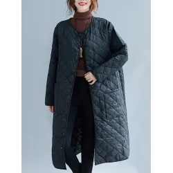 Original Solid Warm Thin Coat