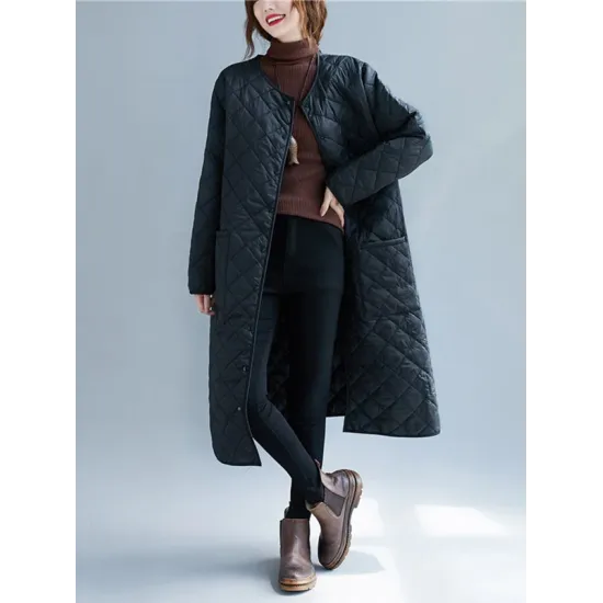 Original Solid Warm Thin Coat Original Solid Warm Thin Coat