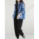 Artistic Retro Loose Long Sleeves Solid Color Zipper Hooded Outerwear Artistic Retro Loose Long Sleeves Solid Color Zipper Hooded Outerwear