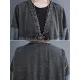 Artistic Retro Denim Long Sleeves Loose Tied Split-Joint Trench Outerwear Artistic Retro Denim Long Sleeves Loose Tied Split-Joint Trench Outerwear