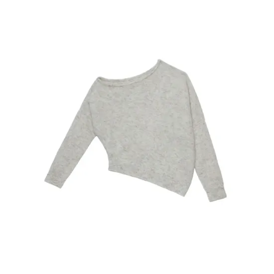 Casual Loose Long Sleeves Solid Color Off-The-Shoulder Sweater Tops Casual Loose Long Sleeves Solid Color Off-The-Shoulder Sweater Tops