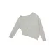 Casual Loose Long Sleeves Solid Color Off-The-Shoulder Sweater Tops Casual Loose Long Sleeves Solid Color Off-The-Shoulder Sweater Tops