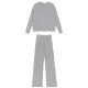 Casual Loose Solid Color Round-Neck Sweater Tops & Wide Leg Pants Suits Casual Loose Solid Color Round-Neck Sweater Tops & Wide Leg Pants Suits