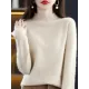 Office Long Sleeves Solid Color High-Neck Sweater Tops Pullovers Office Long Sleeves Solid Color High-Neck Sweater Tops Pullovers