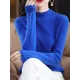 Office Long Sleeves Solid Color High-Neck Sweater Tops Pullovers Office Long Sleeves Solid Color High-Neck Sweater Tops Pullovers