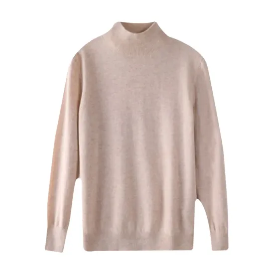 Office Long Sleeves Solid Color High-Neck Sweater Tops Pullovers Office Long Sleeves Solid Color High-Neck Sweater Tops Pullovers