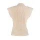 Casual Cap Sleeve Solid Color High-Neck Sweater Tops Pullovers Casual Cap Sleeve Solid Color High-Neck Sweater Tops Pullovers
