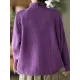 Vintage Long Sleeves Loose Solid Color High-Neck Sweater Tops Vintage Long Sleeves Loose Solid Color High-Neck Sweater Tops