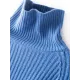 Casual Long Sleeves Loose Solid Color High-Neck Sweater Tops Casual Long Sleeves Loose Solid Color High-Neck Sweater Tops