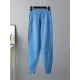 Casual Solid Long Sleeves High-Neck Sweater Tops & Drawstring Wide Leg Pants Suits Casual Solid Long Sleeves High-Neck Sweater Tops & Drawstring Wide Leg Pants Suits