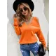 Casual Long Sleeves Solid Color Halter-Neck Sweater Tops Casual Long Sleeves Solid Color Halter-Neck Sweater Tops
