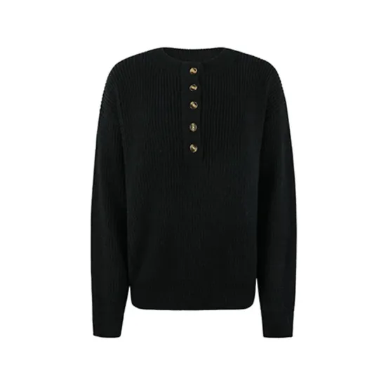 Casual Long Sleeves Solid Color Round-Neck Sweater Tops Casual Long Sleeves Solid Color Round-Neck Sweater Tops