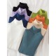 Simple Skinny Solid Color High-Neck Sweater Tops Simple Skinny Solid Color High-Neck Sweater Tops