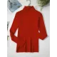 Simple Skinny Solid Color High-Neck Sweater Tops Simple Skinny Solid Color High-Neck Sweater Tops