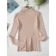 Simple Skinny Solid Color High-Neck Sweater Tops Simple Skinny Solid Color High-Neck Sweater Tops