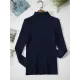 Simple Skinny Solid Color High-Neck Sweater Tops Simple Skinny Solid Color High-Neck Sweater Tops