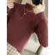 Skinny Solid Color Half Turtleneck Sweater Tops Skinny Solid Color Half Turtleneck Sweater Tops