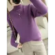 Skinny Solid Color Half Turtleneck Sweater Tops Skinny Solid Color Half Turtleneck Sweater Tops