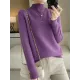 Skinny Solid Color Half Turtleneck Sweater Tops Skinny Solid Color Half Turtleneck Sweater Tops
