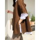 Casual Loose Split-Side Round-Neck Sweater Tops Casual Loose Split-Side Round-Neck Sweater Tops