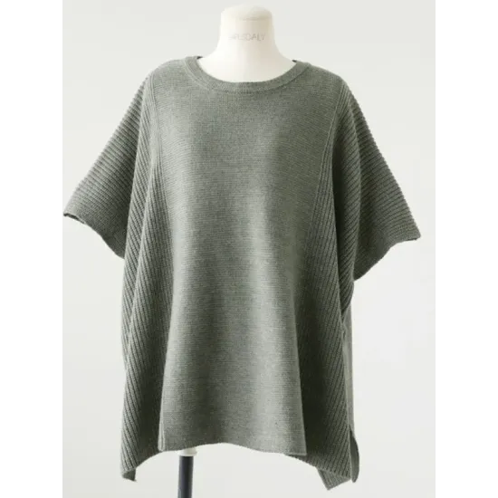 Casual Loose Split-Side Round-Neck Sweater Tops Casual Loose Split-Side Round-Neck Sweater Tops