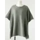 Casual Loose Split-Side Round-Neck Sweater Tops Casual Loose Split-Side Round-Neck Sweater Tops