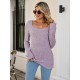 Casual Long Sleeves Skinny Solid Color Square-Neck Sweater Tops Casual Long Sleeves Skinny Solid Color Square-Neck Sweater Tops