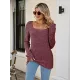 Casual Long Sleeves Skinny Solid Color Square-Neck Sweater Tops Casual Long Sleeves Skinny Solid Color Square-Neck Sweater Tops