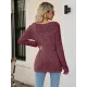 Casual Long Sleeves Skinny Solid Color Square-Neck Sweater Tops Casual Long Sleeves Skinny Solid Color Square-Neck Sweater Tops