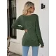 Casual Long Sleeves Skinny Solid Color Square-Neck Sweater Tops Casual Long Sleeves Skinny Solid Color Square-Neck Sweater Tops