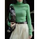 Solid Color Long Sleeves Skinny High-Neck Sweater Tops Pullovers Solid Color Long Sleeves Skinny High-Neck Sweater Tops Pullovers