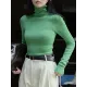 Solid Color Long Sleeves Skinny High-Neck Sweater Tops Pullovers Solid Color Long Sleeves Skinny High-Neck Sweater Tops Pullovers