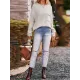 Hollow Pockets Solid Color Batwing Sleeves Long Sleeves Round-Neck Sweater Tops Pullovers Knitwear Hollow Pockets Solid Color Batwing Sleeves Long Sleeves Round-Neck Sweater Tops Pullovers Knitwear
