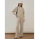 Urban Loose Solid Round-Neck Vest Top& V-Neck Sweater Tops& Wide Leg Pants Three-Piece Set Urban Loose Solid Round-Neck Vest Top& V-Neck Sweater Tops& Wide Leg Pants Three-Piece Set