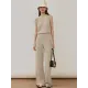 Urban Loose Solid Round-Neck Vest Top& V-Neck Sweater Tops& Wide Leg Pants Three-Piece Set Urban Loose Solid Round-Neck Vest Top& V-Neck Sweater Tops& Wide Leg Pants Three-Piece Set