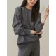 Urban Loose Solid Round-Neck Vest Top& V-Neck Sweater Tops& Wide Leg Pants Three-Piece Set Urban Loose Solid Round-Neck Vest Top& V-Neck Sweater Tops& Wide Leg Pants Three-Piece Set