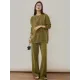 Urban Loose Solid Round-Neck Vest Top& V-Neck Sweater Tops& Wide Leg Pants Three-Piece Set Urban Loose Solid Round-Neck Vest Top& V-Neck Sweater Tops& Wide Leg Pants Three-Piece Set