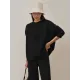Urban Loose Solid Round-Neck Vest Top& V-Neck Sweater Tops& Wide Leg Pants Three-Piece Set Urban Loose Solid Round-Neck Vest Top& V-Neck Sweater Tops& Wide Leg Pants Three-Piece Set