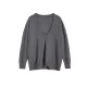 Urban Loose Solid Round-Neck Vest Top& V-Neck Sweater Tops& Wide Leg Pants Three-Piece Set Urban Loose Solid Round-Neck Vest Top& V-Neck Sweater Tops& Wide Leg Pants Three-Piece Set