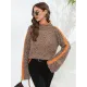 Casual Long Sleeves Loose Contrast Color Half Turtleneck Sweater Tops Casual Long Sleeves Loose Contrast Color Half Turtleneck Sweater Tops