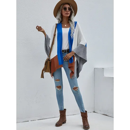 Original Creation Contrast Color Striped Sweater Tops Cardigan Coats Original Creation Contrast Color Striped Sweater Tops Cardigan Coats