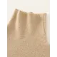 Simple Skinny Long Sleeves Solid Color High-Neck Pullovers