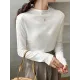 Simple Long Sleeves Skinny Solid Color High-Neck Pullovers Simple Long Sleeves Skinny Solid Color High-Neck Pullovers