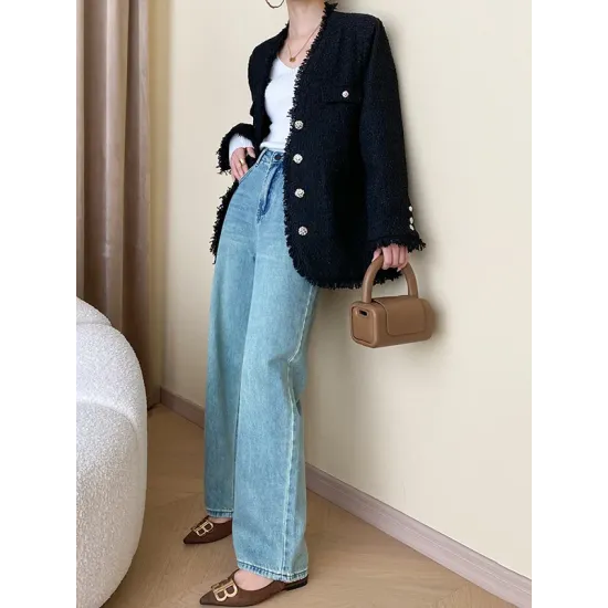 Solid Color Long Sleeves Skinny V-Neck Sweater Pullovers Knitwear Solid Color Long Sleeves Skinny V-Neck Sweater Pullovers Knitwear