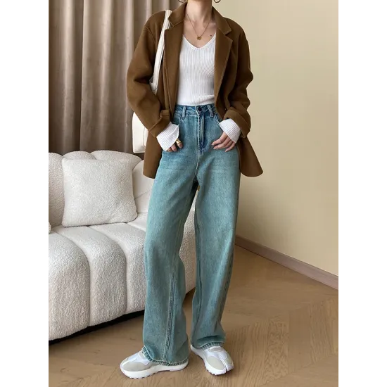 Solid Color Long Sleeves Skinny V-Neck Sweater Pullovers Knitwear Solid Color Long Sleeves Skinny V-Neck Sweater Pullovers Knitwear