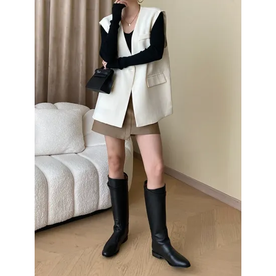 Solid Color Long Sleeves Skinny V-Neck Sweater Pullovers Knitwear Solid Color Long Sleeves Skinny V-Neck Sweater Pullovers Knitwear